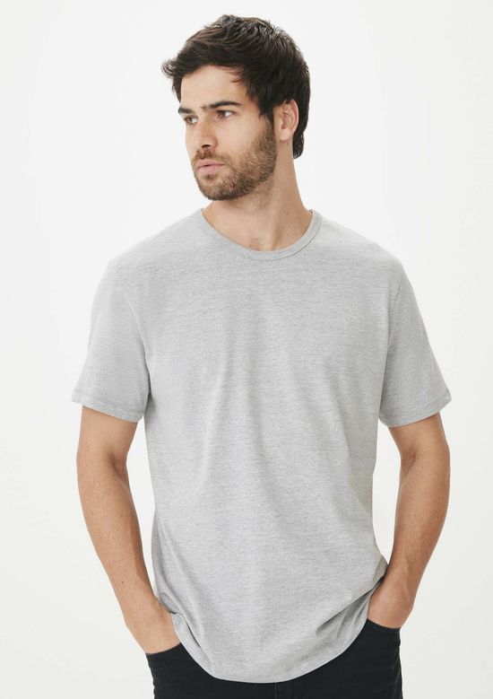 Foto do produto: Kit Com 5 Camisetas Masculinas Básicas Slim - Multicolorido