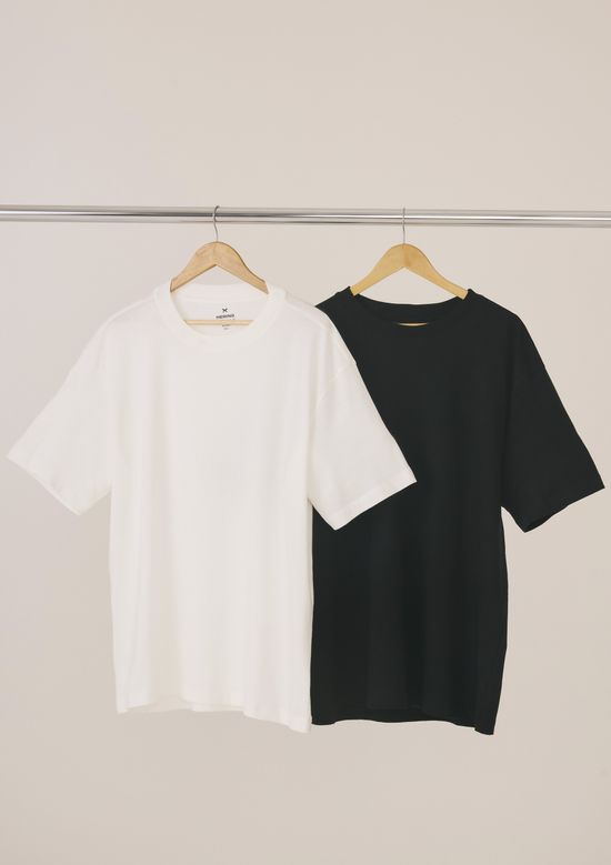 Foto do produto: Kit Com 2 Camisetas Masculinas Básicas Relaxed - Multicolorido