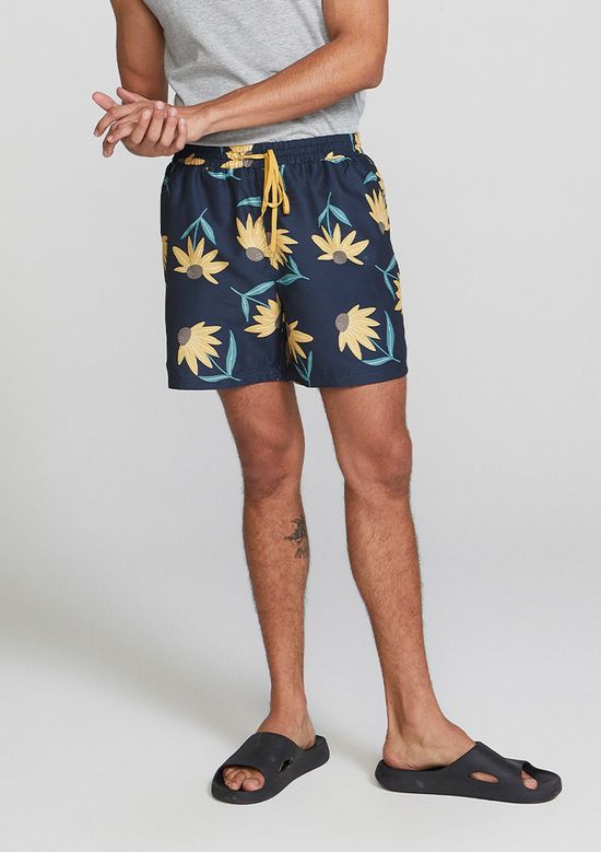 Foto do produto: Shorts Praia Masculino Estampado - Azul