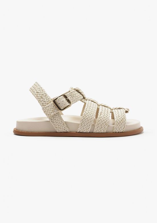 Foto do produto: Sandália Fisherman Feminina Trançada - Creme