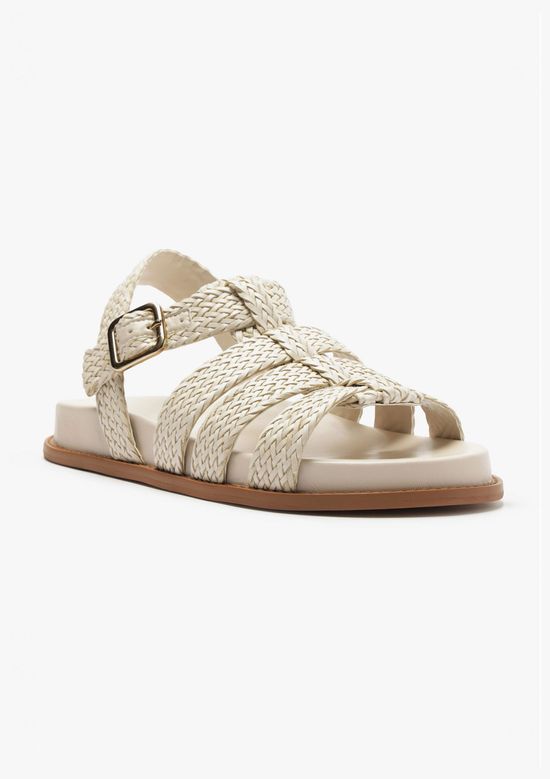 Foto do produto: Sandália Fisherman Feminina Trançada - Creme