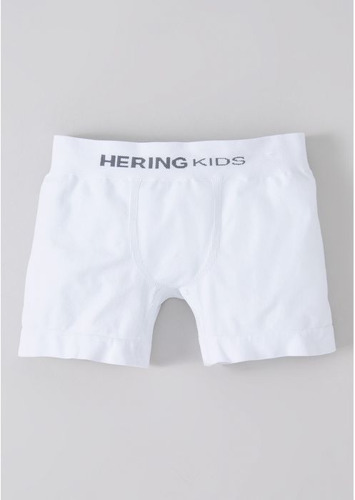 Cueca Infantil Boxer Sem Costura E Cós Personalizado Hering Kids - Branco