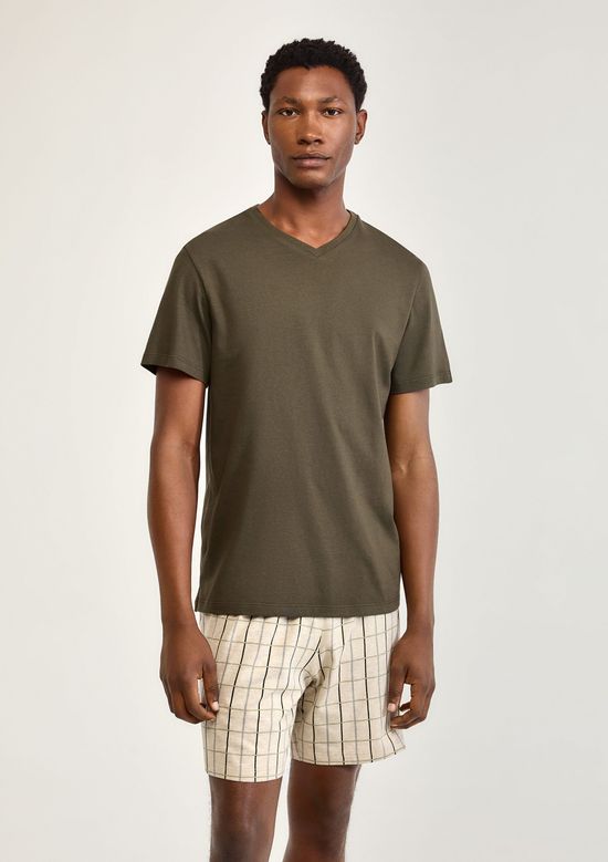 Foto do produto: Pijama Masculino Curto Em Malha - Verde