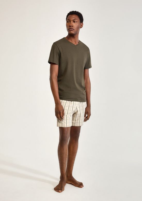 Foto do produto: Pijama Masculino Curto Em Malha - Verde