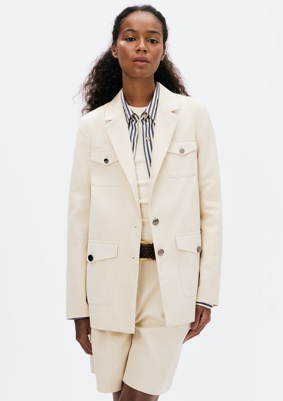 Foto do produto: Blazer Feminino Com Bolsos - Creme