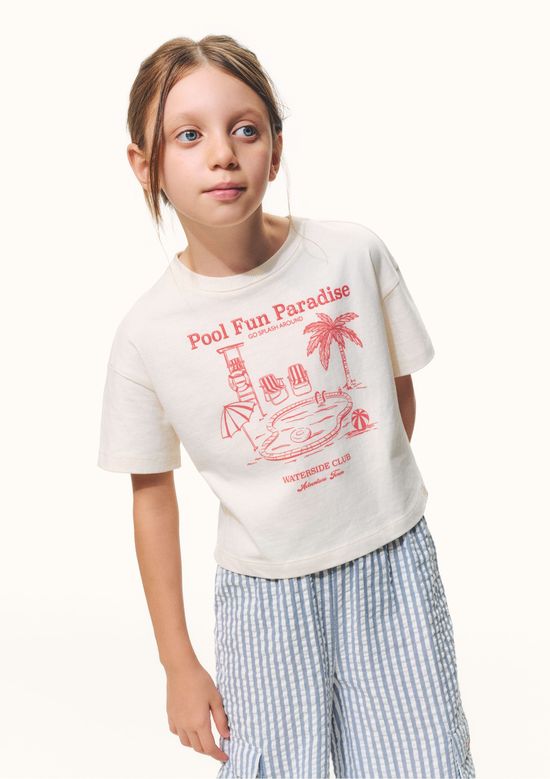 Foto do produto: Blusa Infantil Menina Super Cotton Oversized - Off white