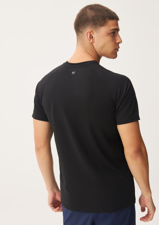 Foto do produto: Camiseta Esportiva Masculina Manga Curta Raglan - Preto