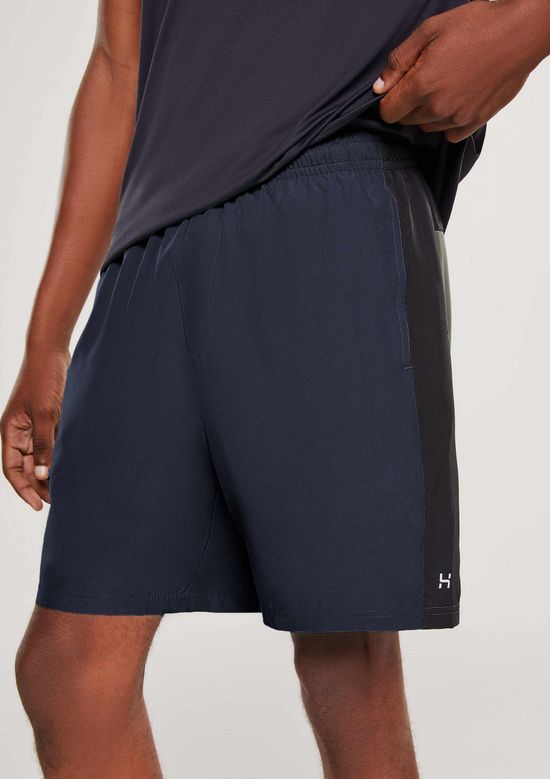 Foto do produto: Bermuda Esportiva Masculina Com Recortes - Azul
