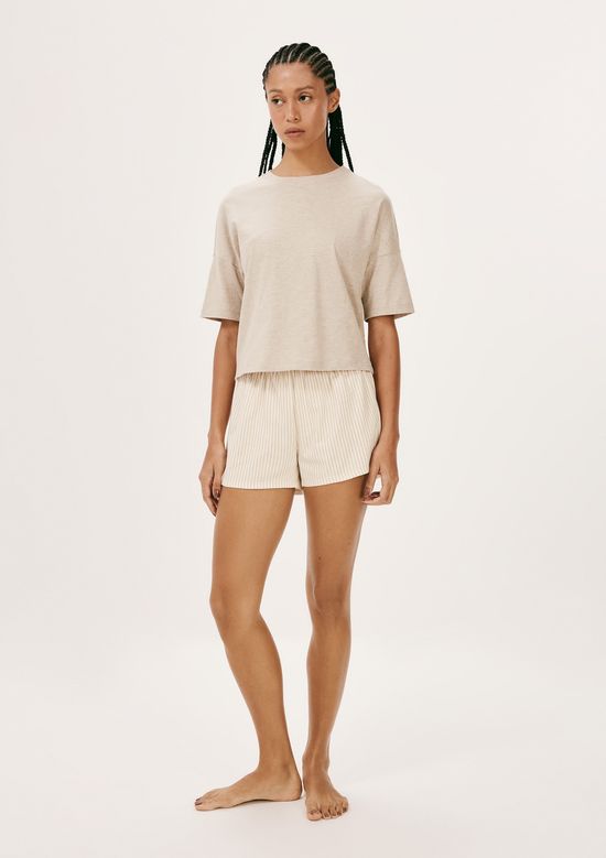 Foto do produto: Pijama Curto Feminino Box Estampado - Bege