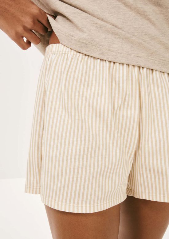 Foto do produto: Pijama Curto Feminino Box Estampado - Bege