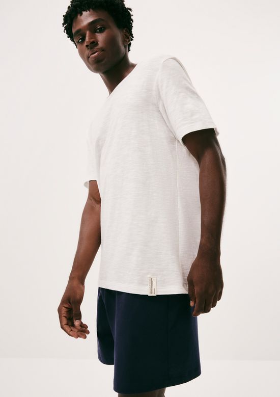 Foto do produto: Pijama Curto Masculino Em Malha Flamê - Off white