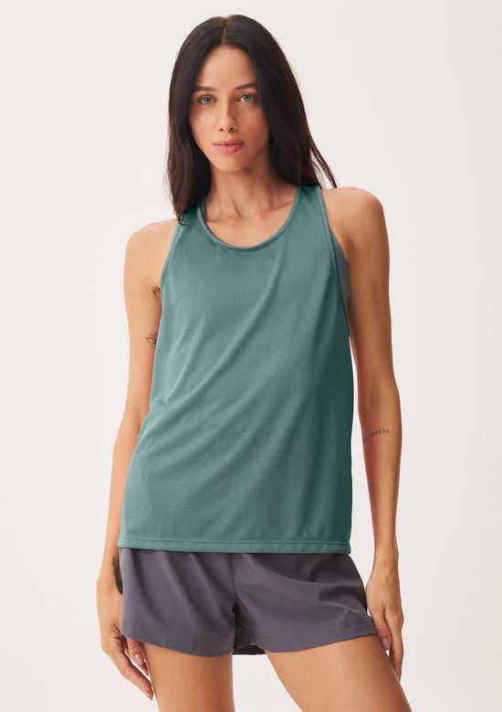 Foto do produto: Regata Esportiva Feminina Texturizada Easy Care - Verde