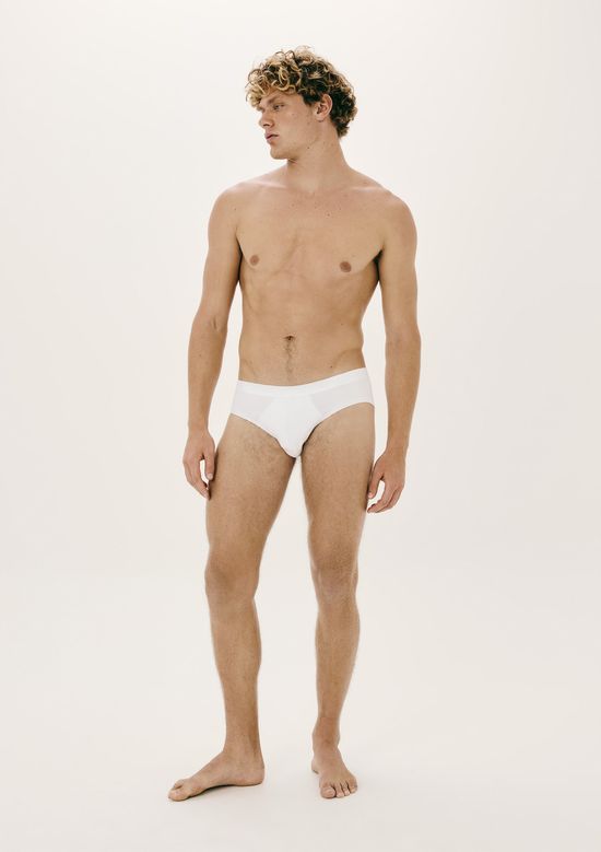 Foto do produto: Cueca Slip Com Elástico Personalizado - Branco