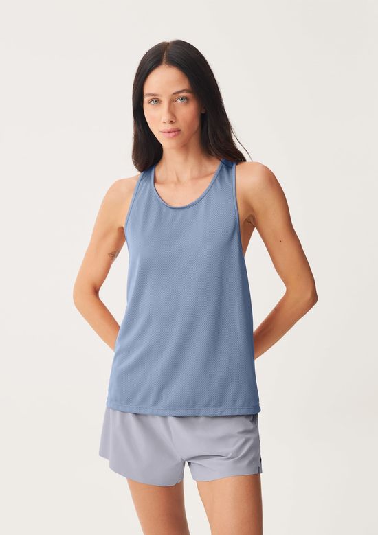 Foto do produto: Regata Esportiva Feminina Texturizada Easy Care - Azul