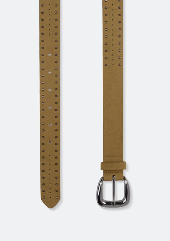 Foto do produto: Cinto Feminino Em Suede Com Tachas - Caqui