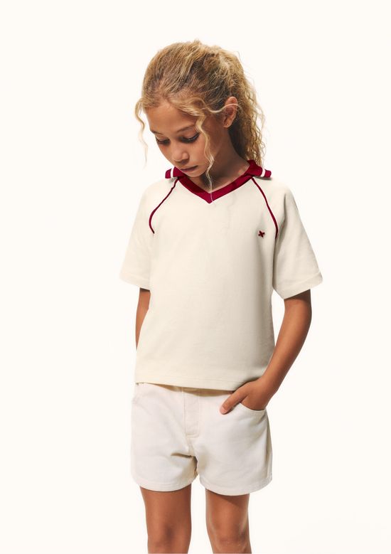 Foto do produto: Bermuda Infantil Menina Em Sarja - Natural