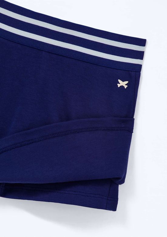 Foto do produto: Shorts Saia Infantil Em Malha de Algodão - Azul