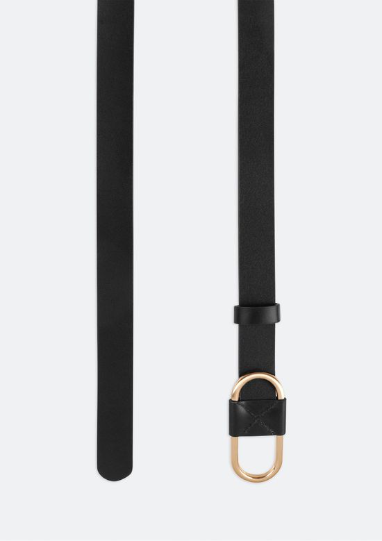 Foto do produto: Cinto Feminino Em Couro Com Fivela Oval - Preto