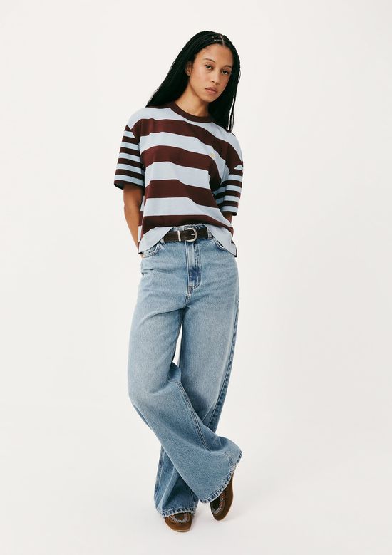 Foto do produto: Calça Jeans Feminina Wide Leg Cintura Alta - Azul