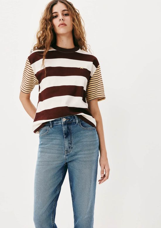 Foto do produto: Calça Jeans Feminina Reta Cintura Alta - Azul