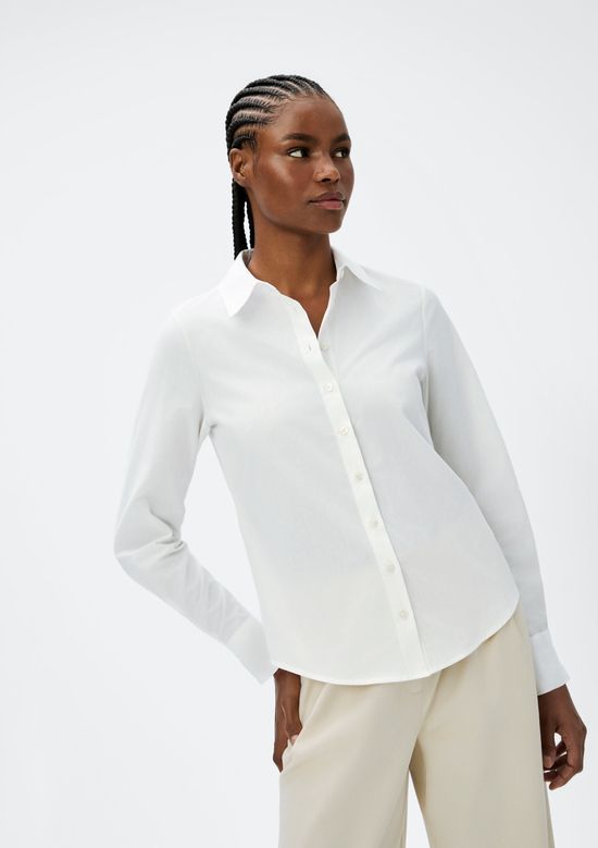 Foto do produto: Camisa Feminina Manga Longa Slim - Off white