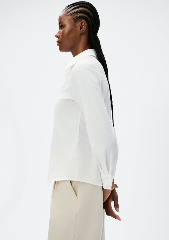 Foto do produto: Camisa Feminina Manga Longa Slim - Off white