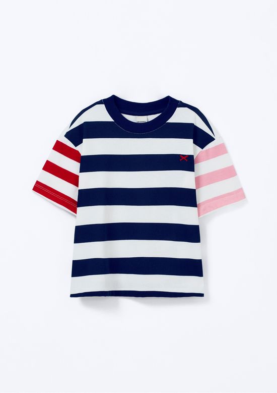 Foto do produto: Blusa Infantil Menina Oversized Listrada - Azul