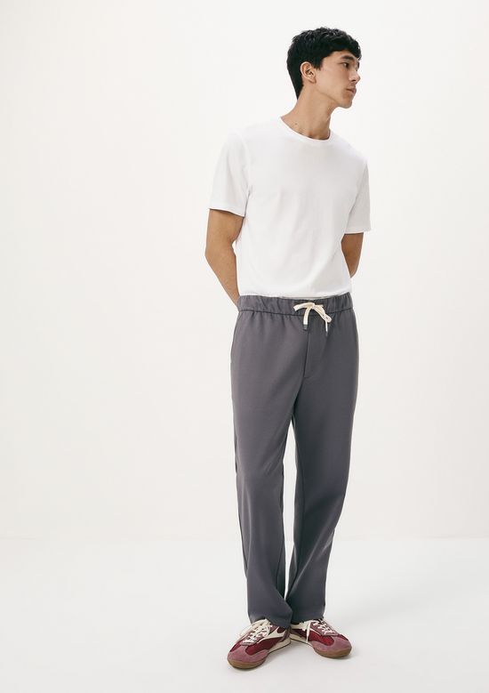 Foto do produto: Calça Masculina Reta Cós Elástico - Azul