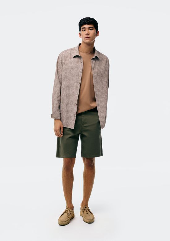 Foto do produto: Bermuda Masculina Reta Em Sarja - Verde