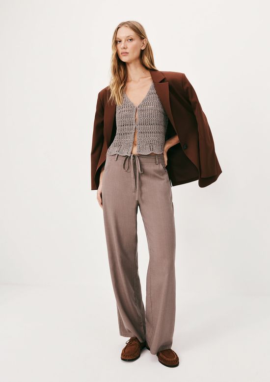 Foto do produto: Calça Feminina Em Liocel Lavado - Cinza