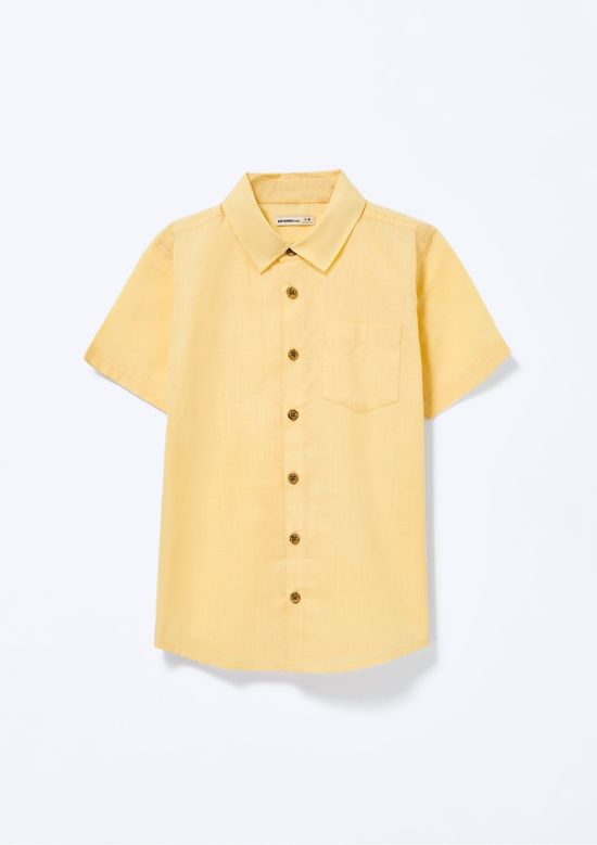 Foto do produto: Camisa Infantil Menino Manga Comfort - Amarelo