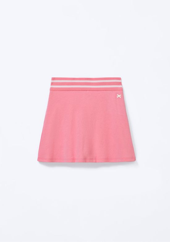 Foto do produto: Shorts Saia Infantil Em Malha De Algodão - Rosa