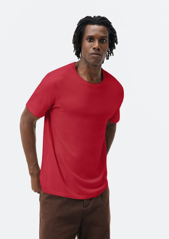 Foto do produto: Camiseta Básica Unissex Manga Curta Regular World - Vermelho