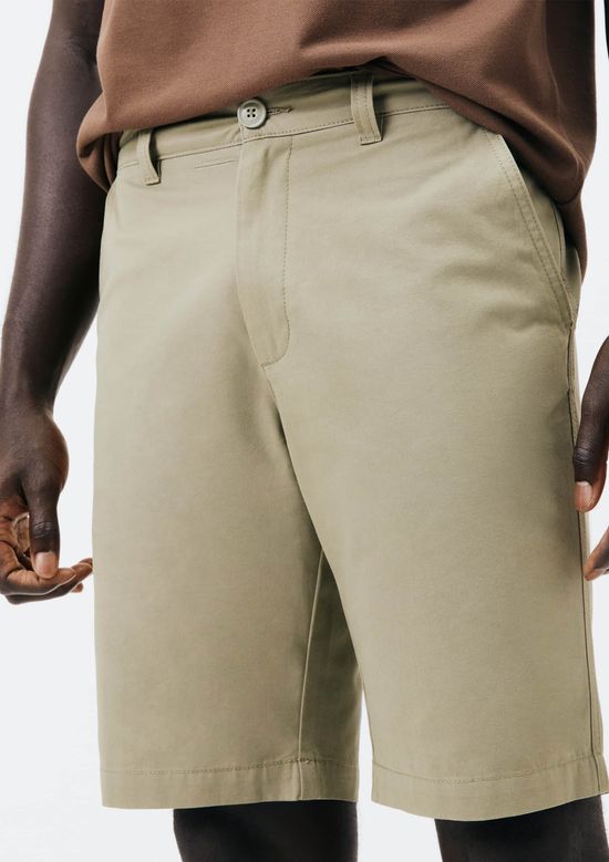 Foto do produto: Bermuda Básica Masculina Chino Em Sarja - Bege
