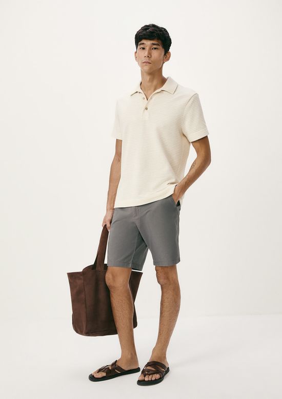 Foto do produto: Bermuda Básica Masculina Chino - Cinza