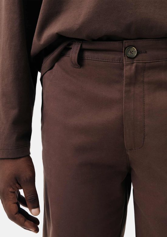 Foto do produto: Bermuda Básica Masculina Chino Em Sarja - Vinho