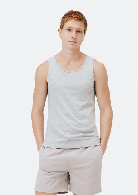 Foto do produto: Regata Básica Masculina Slim - Cinza