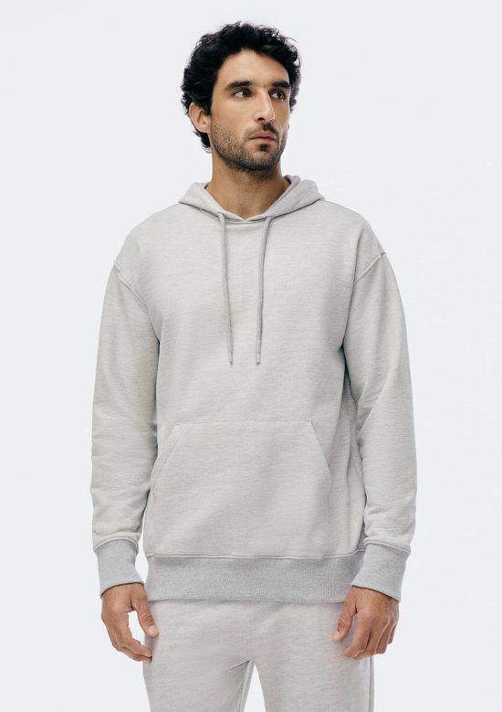 Foto do produto: Blusão Básico Masculino Comfort Em Moletom Peluciado - Cinza