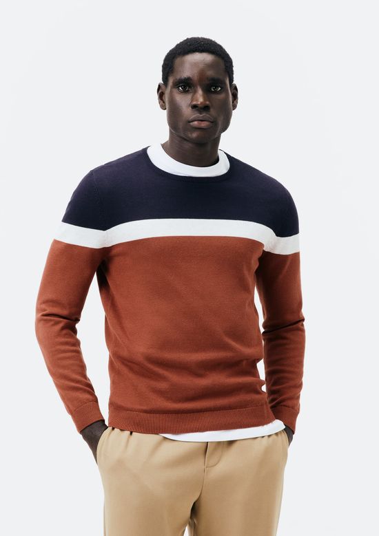 Foto do produto: Suéter Masculino Listrado Em Tricô - Azul