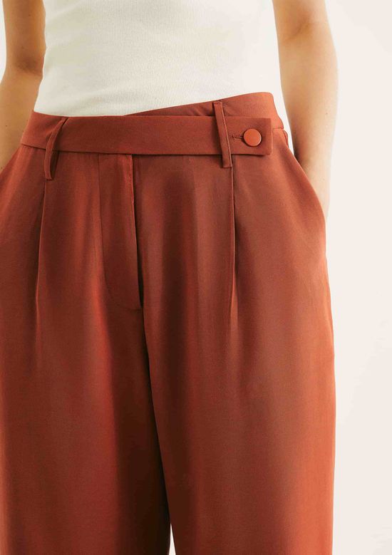 Foto do produto: Calça Feminina Reta Cintura Alta Peach Touch - Terracota
