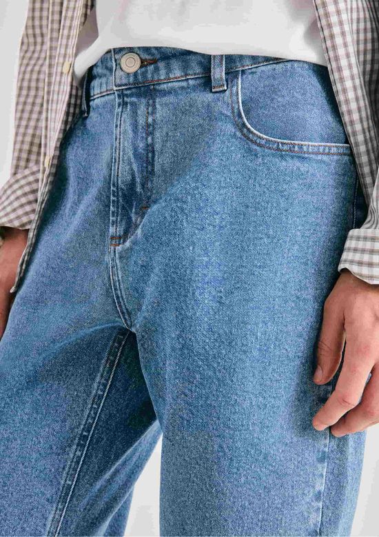 Foto do produto: Calça Jeans Masculina Slim Com elastano - Azul