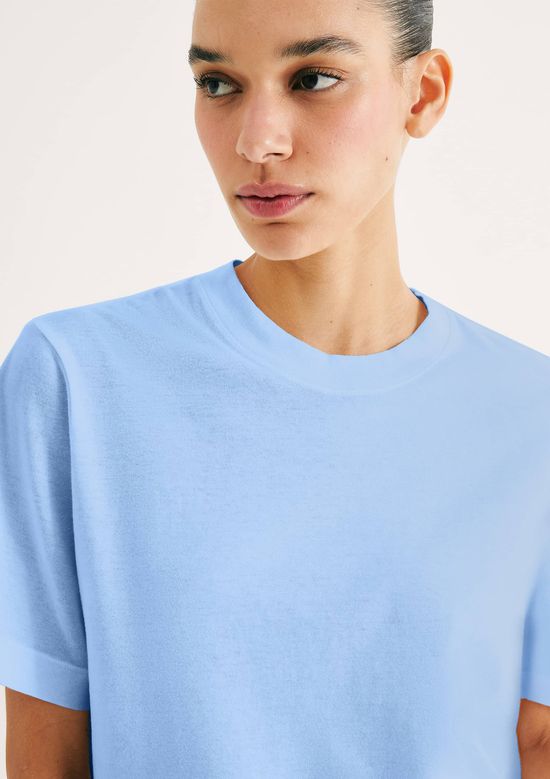 Foto do produto: Camiseta Básica Feminina Estonada Soft - Azul