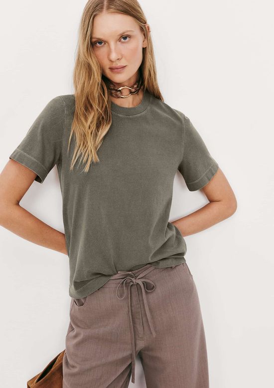 Foto do produto: Camiseta Básica Feminina Estonada Soft - Marrom
