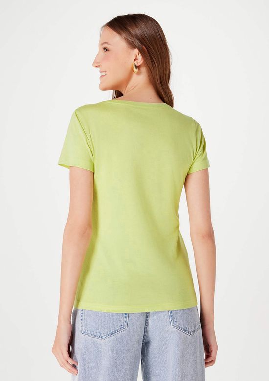 Foto do produto: Camiseta Básica Feminina Slim World - Verde