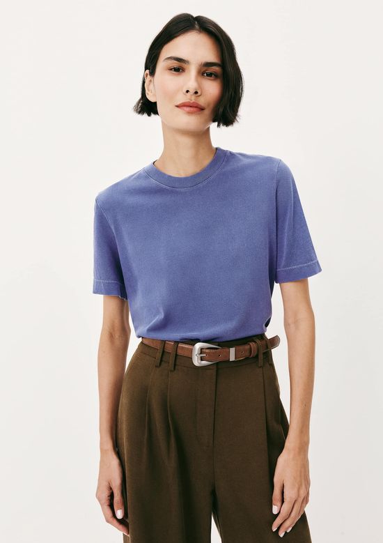 Foto do produto: Camiseta Básica Feminina Estonada Soft - Azul