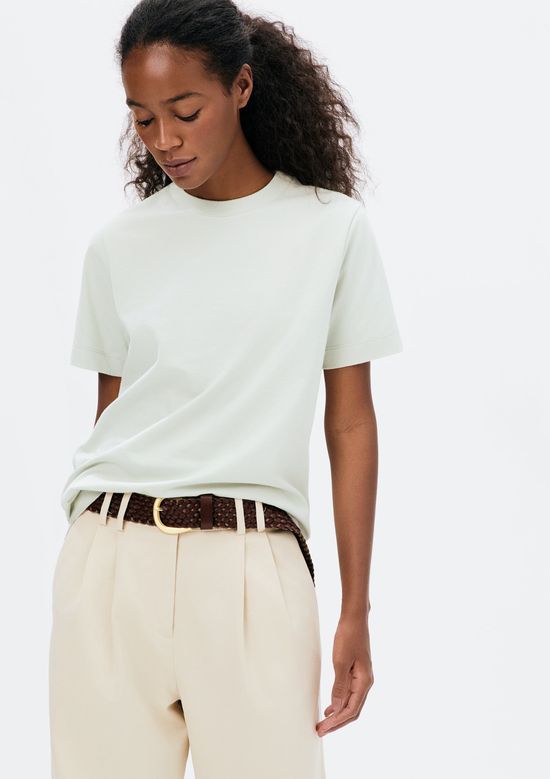 Foto do produto: Blusa Feminina Manga Curta Super Cotton - Verde