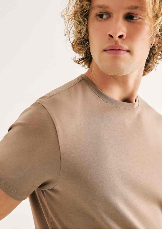 Foto do produto: Camiseta Masculina Manga Curta Super Pima - Marrom