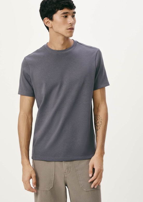 Foto do produto: Camiseta Masculina Manga Curta Em Algodão Peruano - Azul