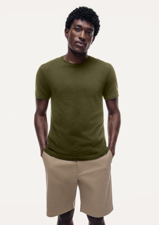 Foto do produto: Camiseta Masculina Slim Algodão Peruano Soft Touch - Verde