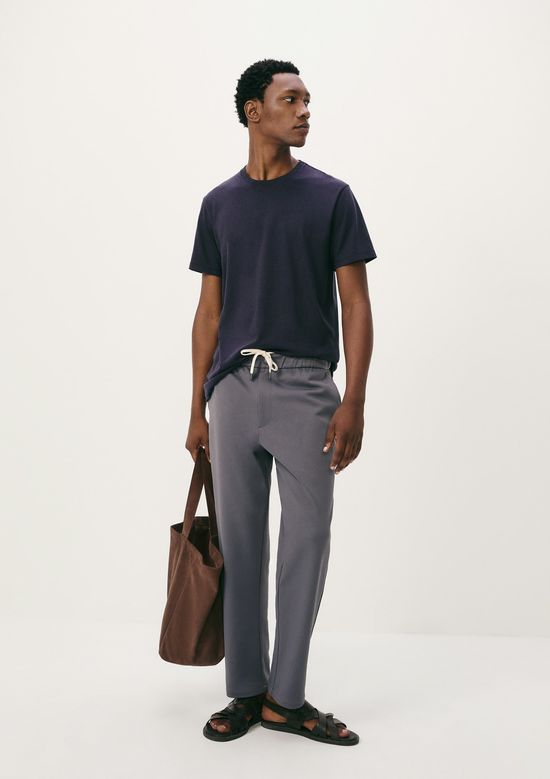 Foto do produto: Camiseta Básica Masculina Manga Curta Regular Em Malha H+ - Azul